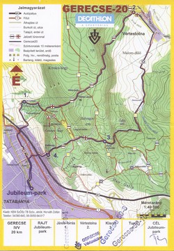 Gerecse 20 teljesítménytúra startlap