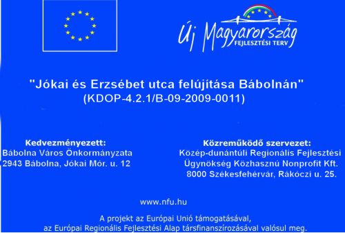 KDOP-4.2.1/B-09-2009-0011 Európai Uniós pályázathoz eddig feltöltött anyagok.